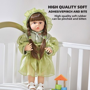 Nouvelle <span class=keywords><strong>poupée</strong></span> parlante Reborn - <span class=keywords><strong>Poupée</strong></span> bébé interactive avec corps en tissu doux et sons pour enfants - Product Image 5