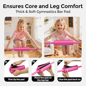 Barra Horizontal de Altura Ajustable para Niños, Mini Barra de Gimnasia para Entrenamiento Infantil en Casa, Barra de Kip para Ejercicios de Fitness - Product Image 4