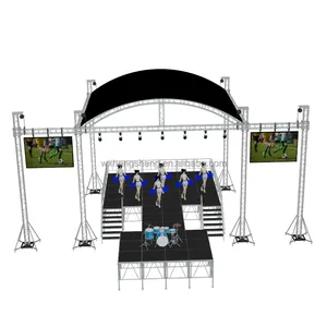 Manufacturer High Quality Truss Structure Aluminium Stage Truss Fashion Show Stage Equipment