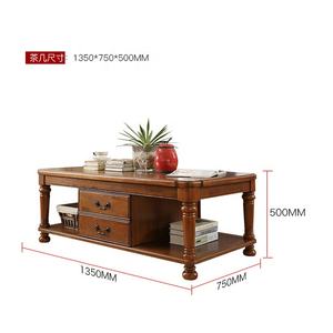 Tavolino da Caffè in Legno Stile <span class=keywords><strong>Country</strong></span> Francese di Lusso Moderno Bianco per Soggiorno - Product Image 6