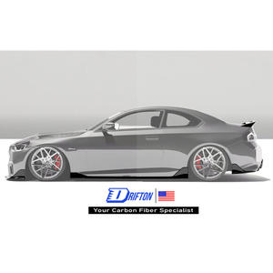 Para BMW M2 G87 falda lateral de fibra de carbono seca agresiva - Product Image 1