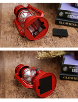 Lampe à kérosène LED classique écologique alimentée par batterie avec lumière à intensité réglable, lanterne de camping vintage portable avec poignée, lanterne d'urgence