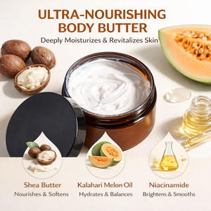 Beurre <span class=keywords><strong>corporel</strong></span> végétalien à base de plantes personnalisé OEM/ODM |   Crème hydratante pour le corps unisexe en marque privée - Product Image 4