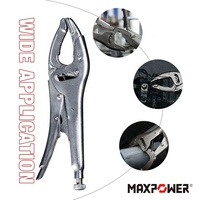 MAXPOWER Pince de verrouillage à mâchoires incurvées 250mm pour le travail du bois 4 positions 10 pouces