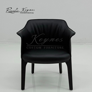 Silla de Restaurante Moderna de Cuero Keynes, con Acolchado Suave, Diseño Ecológico, para Comedor, Muebles Comerciales, Escuela, Uso en Exteriores - Product Image 2