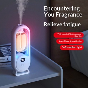 Dual‑Use Wall & Table Aromatherapy Machine Ultrasonic Auto Spray Scent Device Color Night Light Household Air Freshener - Product Image 1