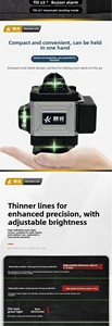 16 dòng 4D 360 ngang và dọc màu xanh lá cây dòng <span class=keywords><strong>Laser</strong></span> Tự cân bằng công cụ đo lường - Product Image 6