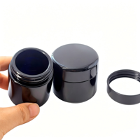 Nouveau design, pot alimentaire en verre micronisé violet UV recyclable de 5 ml, 10 ml, 30 ml, 50 ml, 100 ml, 200 ml, 500 ml, 1000 ml avec couvercle en bakélite