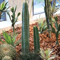 Plante de cactus artificielle verte 60-125 cm en plastique PE résistant aux UV, écologique, pour la décoration intérieure et extérieure du jardin