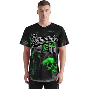2025 Halloween Custom Name Number Jersey for Men <b>Gothic</b> Embroidery/Printing Womens Baseball Fan Uniform Baseball Clothing - Product Image 4