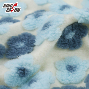 Kingcason 100% Polyester jacquard Sherpa đôi phải đối mặt với em bé Hàng may mặc thoáng khí hoa mẫu chống viên thuốc mềm mại ấm áp cho trẻ sơ sinh - Product Image 6