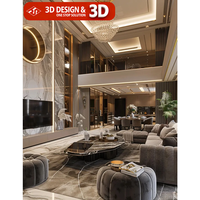 Services de rendu 3D, design d'intérieur, décoration architecturale, design d'intérieur pour villa, image d'effet