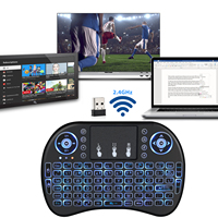 I8 Keyboard nirkabel Mini cerdas untuk continulator atau Compute dengan menancapkan ke dalam Dock Display audio Microsoft atau hub USB