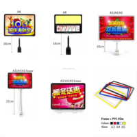 Supermarket plastik promosi iklan Poster pemegang papan papan peraga lantai berdiri bingkai Poster