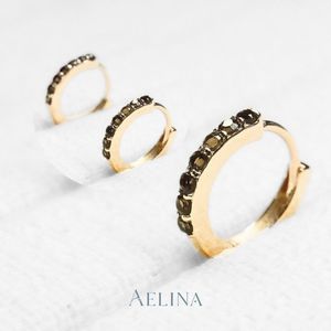 Souri And Gems <b>Earrings</b> 9k <b>Rose</b> Gold With Genuine Gemstones Luxury In Every Detail Elegant Jewelry Radiate Confidence And Style - Product Image 6