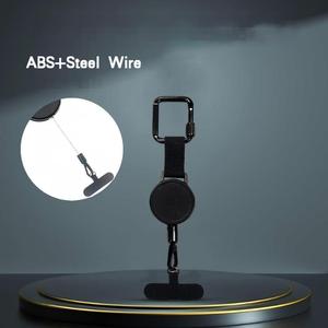 Biểu Tượng Tùy Chỉnh Có Thể Thu Vào Huy Hiệu Reel Chủ Kim Loại Cáp Thép Clasp Đi Bộ Đường Dài Móc Khóa Carabiners Cho Điện Thoại Di Động Trường Hợp Khuyến Mại - Product Image 4