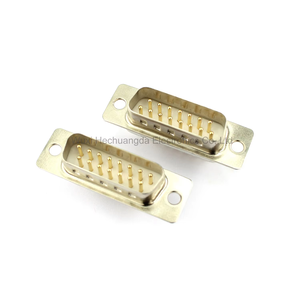 Marca <span class=keywords><strong>HCD</strong></span> de alta calidad, modelo DB15, Conector de ensamblaje de tipo de soldadura macho y hembra chapados en oro de cobre sólido de alta calidad, modelo DB15, 1, 2, 1, 1, 1, 2 - Product Image 5