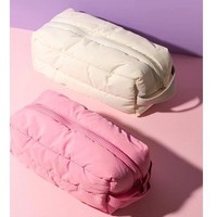 Sac de capacité multifonctionnel Portable sac de rangement de pinceaux de maquillage mignon sac de voyage cosmétique gonflé de haute qualité