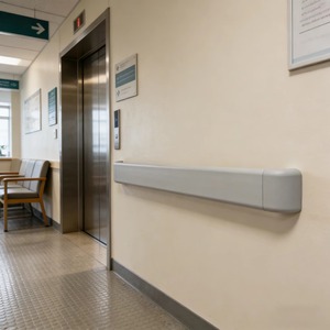 Barandilla de Protección de Pared de PVC Moderna para Hospital, Barandilla de Seguridad Anticolisión con Construcción de Alta Resistencia - Product Image 2