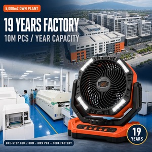 Ventilateur Socool Portable Télécommande 40000MAh Camping en Plein Air Rechargeable Secouant la Tête Ventilateur sur Pied - Product Image 1