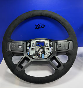 Volant en fibre de carbone pour Land <span class=keywords><strong>Rover</strong></span> Defender 2020 <span class=keywords><strong>2021</strong></span> 2022 2023 2024, volant en cuir perforé - Product Image 4