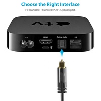 Câble coaxial torsadé de qualité supérieure, câble à fibre optique Toslink, connecteur plaqué or, câble audio numérique pour projecteur, haut-parleur, stable