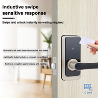 Cerradura Electrónica para Hotel, Cerradura Inteligente con Tarjeta, Cerradura de Puerta con Acabado Pulido, Duradera, Económica, con Tarjeta RFID de Proximidad, Software Gratuito para Hotel