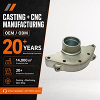 Support de roulement en fonte HT250 moulé au sable avec siège de roulement usiné CNC et base de montage pour machines rotatives
