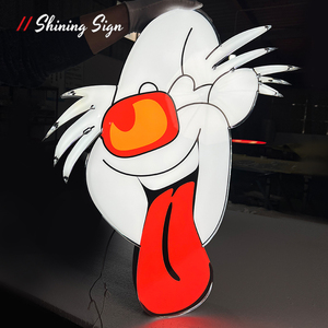 Sáng Dấu Hiệu Tùy Biến Không Có Vành Kênh Chữ Rim Trở Lại Kênh Chữ Acrylic In Ấn 3D Chữ Đầy Màu Sắc Tên Công Ty - Product Image 4