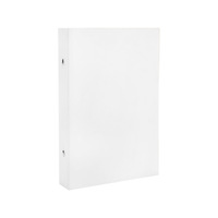 Carpeta de Anillas Simple de Papel Kraft Blanco, Tamaños A5, A6, B5, A4, Álbum de Fotos, Guarda Libros de Hojas Sueltas de 3 Anillas