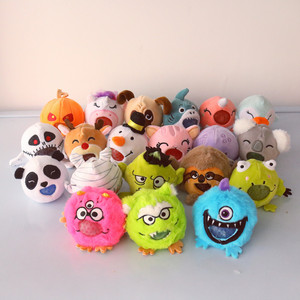 Juguete de Peluche Creativo con Forma de Animal, Bola Antiestrés, Monstruo Peludo, Pulpo, Tiburón, Alce, Koala, Panda - Product Image 2