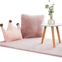 Super Doux Écologique Salon Extra Épais Tapis Moderne Faux Lapin Polyester Rectangle Moelleux Tapis Chambre Tapis Tapis
