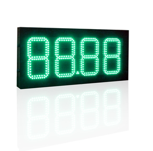 Segni di prezzo del Gas a LED <span class=keywords><strong>8</strong></span> pollici 88:88 rosso impermeabile IP65 uso esterno Led prezzo del Gas segno digitale stazione di servizio cambiavalute - Product Image 1