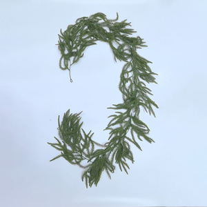 Guirlande de Noël artificielle Kunshengda en résine de pin de Norfolk, texture en caoutchouc souple, décoration verte, plusieurs longueurs - Product Image 4