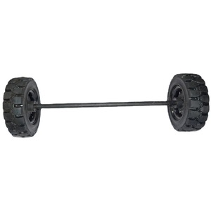 Roda kontainer angkat beban karet Solid, Super berat 5T 7T 16 "22" dengan Kit spindel Jack <span class=keywords><strong>Lug</strong></span> untuk Hub kontainer ISO - Product Image 5