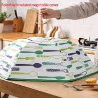 Outil de spécialité de couverture anti-poussière de légumes pliable d'isolation d'hiver de grand carré pour la table à manger à la maison