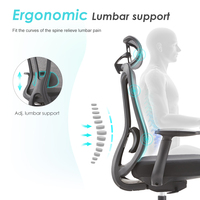 Passé EN1335 TUV Certifié Silla Oficina Distributeur Durable Rotatif Robuste Dos Long Grande Chaise De Bureau Ergonomique