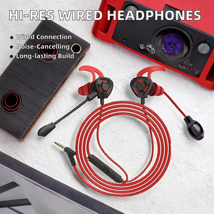 Écouteurs de jeu avec micro détachable, écouteurs intra-auriculaires filaires 3,5 mm, <span class=keywords><strong>sans</strong></span> réduction de bruit, basses puissantes, pour PS5, Xbox, Switch, téléphone - Product Image 2