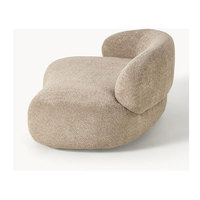 Canapé rond de style crème, forme irrégulière, pour villa, fonction de refroidissement