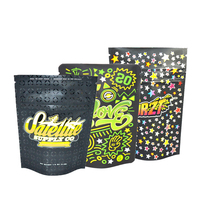 Emballage de joint alimentaire en plastique refermable à impression personnalisée pochette en aluminium zip-lock 3.5g 7g 14g fermeture à glissière sac de bonbons mylar anti-odeur avec logo