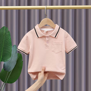 2025 nuova Polo da ragazzo Versatile t-shirt a maniche corte con Top per abbigliamento per bambini - Product Image 4