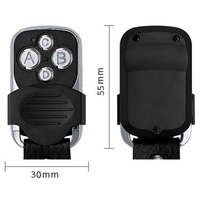 Télécommande universelle 315 MHz 433 MHz à code clonable pour porte de garage et portail automatique, avec porte-clés en cuir