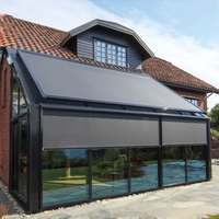 Auvent pliant horizontal facile à installer pour toit, auvent rétractable personnalisé pour balcon, pergola et véranda