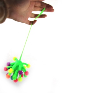 2019 Hot Selling Many <strong>Long</strong> Tentacles Tpr Light up <strong>Ball</strong> Flashing Fluffy <strong>Ball</strong> with Big Eyes - Product Image 5