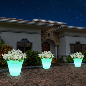 Finition enduite de poudre de pot de fleur rougeoyante de haute qualité de LED pour la maison et le jardin prix Offre Spéciale de petite taille - Product Image 4