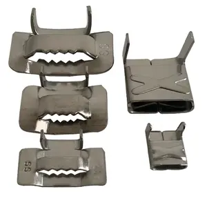 SS 201 Ear Lock Stainless Steel Buckle For Strapping Band