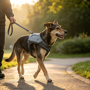 Mochila para Perro con Diseño Reflectante de Malla Cuadrada para Senderismo, Camping y Viajes - Product Image 6