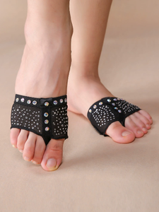 FT00001B Chaussures de danse du ventre en chair diamantée Ballet Foot Thong Protector Toe Pad Practice Foot Thong avec strass - Product Image 3