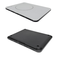 Table de cuisson à induction portable ultra-mince 2000W à brûleur unique, verre transparent, LED blanche, conforme à la norme CE