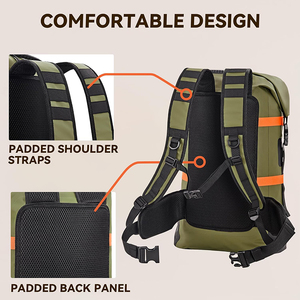 40L Sacs étanches étanches Sac à dos Heavy Duty PVC Roll Top pour Randonnée Embarquement Pêche <span class=keywords><strong>Voyage</strong></span> Camping Beach Adventures - Product Image 5
